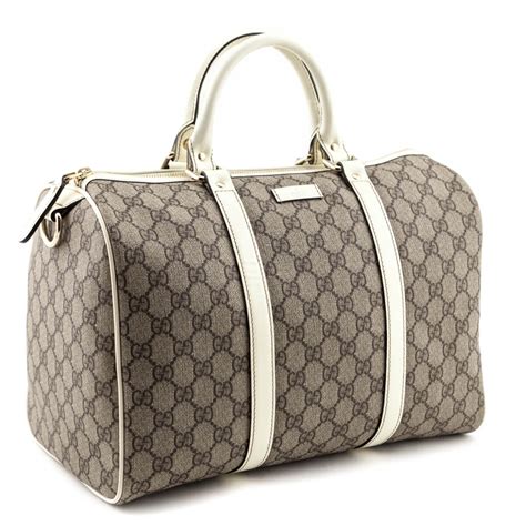 gucci joy medium boston bag white|gucci boston bag guccissima.